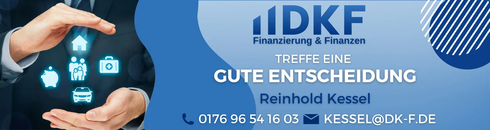 Werbebanner von DKF Finanzierung & Finanzen — Finanzberatung