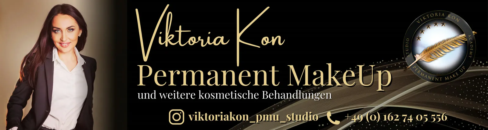 Werbebanner von Viktoria Kon — Permanent Make-up und Kosmetik